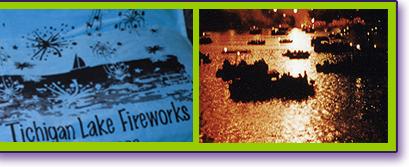 Tichigan Lake Fireworks, Waterford, Wisconsin